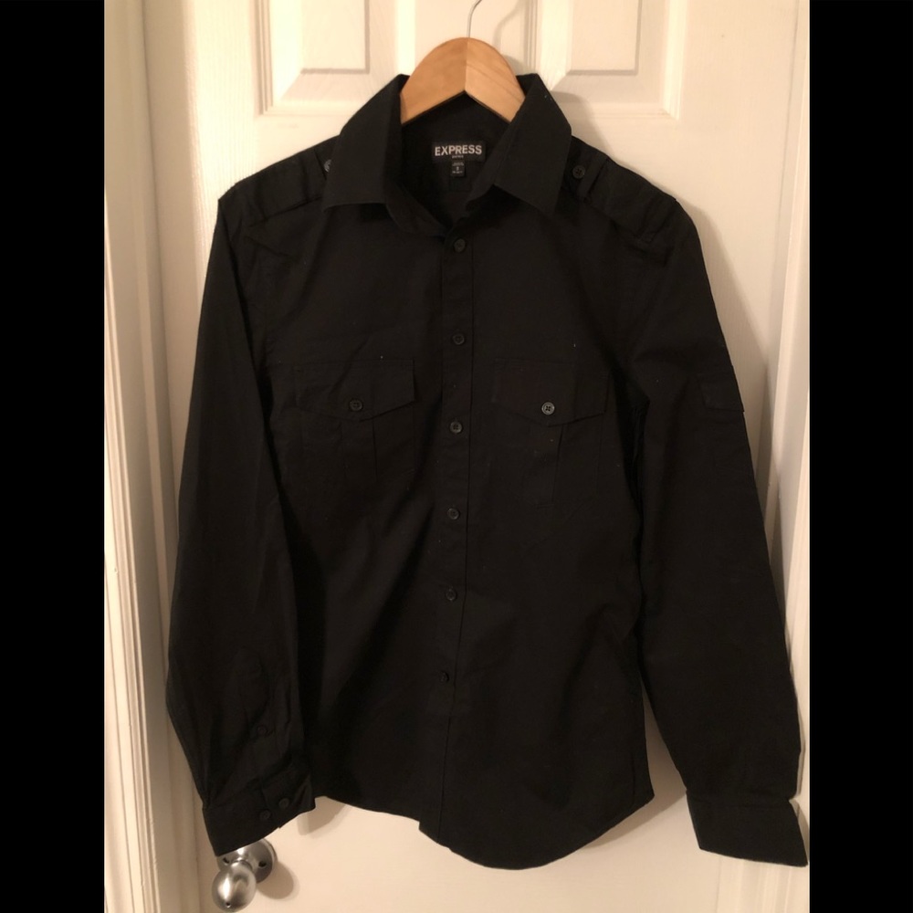 Express Fitted Dress Shirt